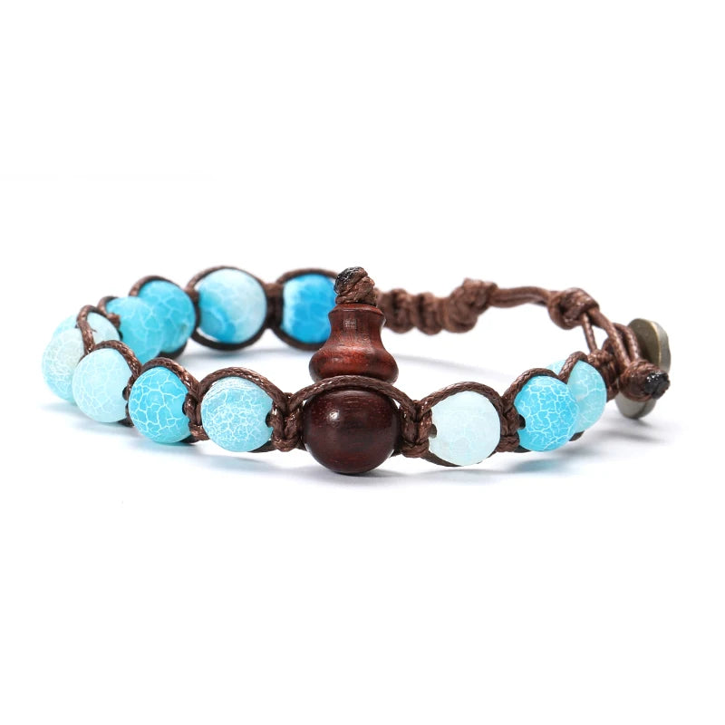 Talisman Ruyi – Bracelet tibétain bouddhiste en perles 8 mm