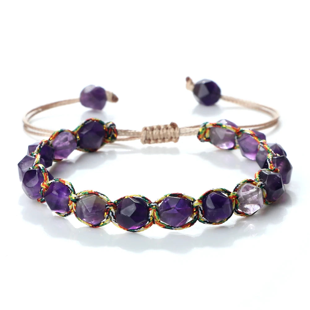 Bracelet Shamballa Tibétain – Énergie Bouddhiste 8 mm