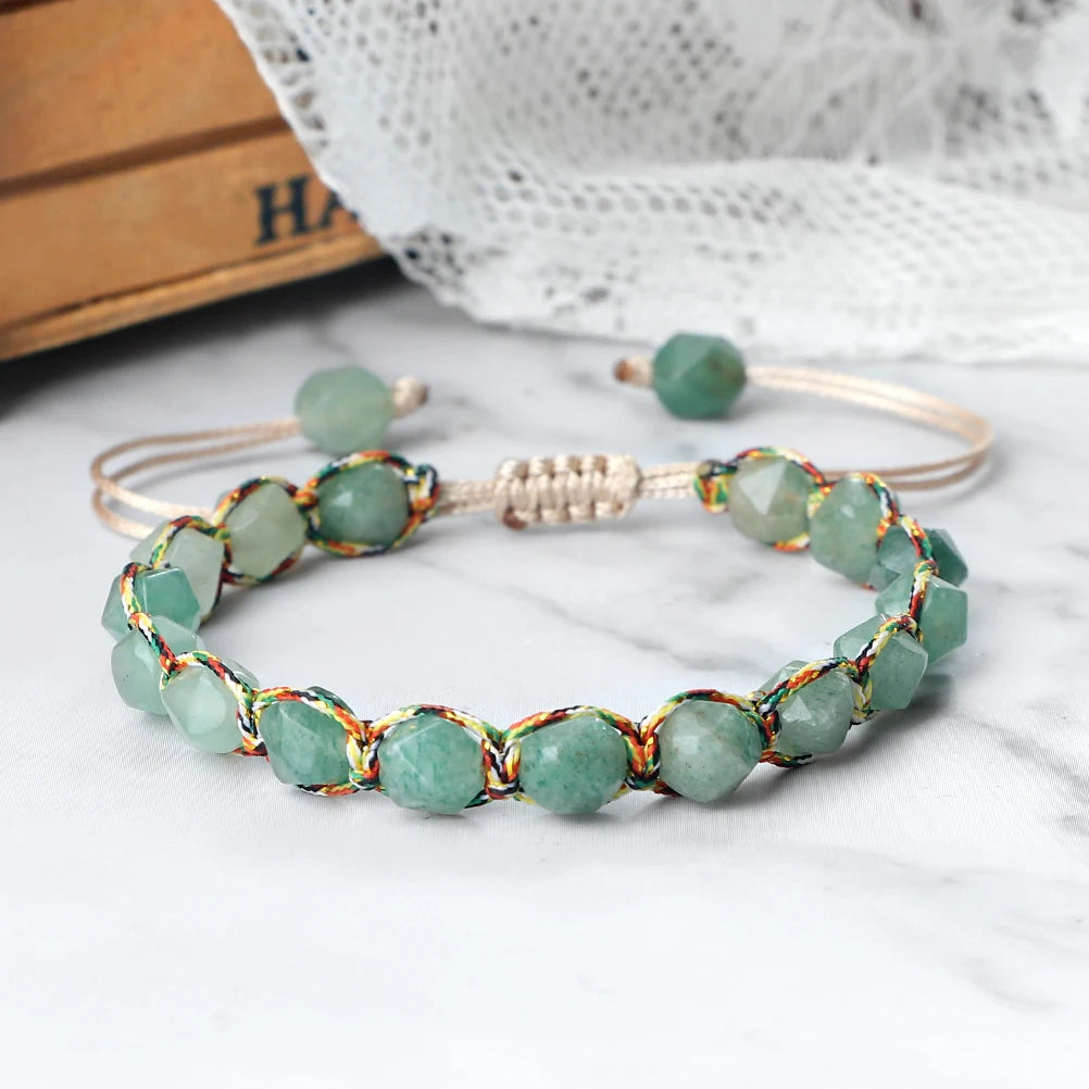 Bracelet Shamballa Tibétain – Énergie Bouddhiste 8 mm