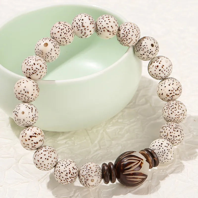 Bracelet tibétain bouddhiste Bodhi – Graine sacrée du lotus