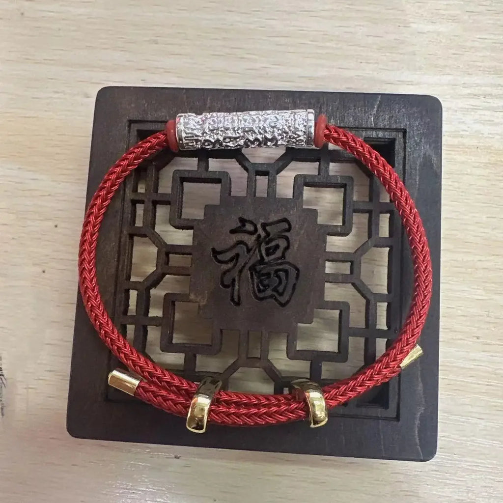 Bracelet Tibétain Bouddhiste – Corde Amulette de Protection