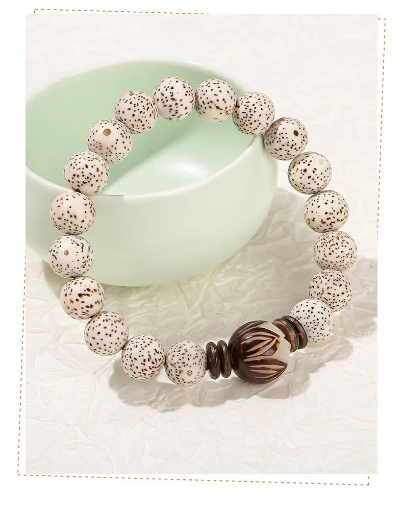 Bracelet tibétain bouddhiste Bodhi – Graine sacrée du lotus