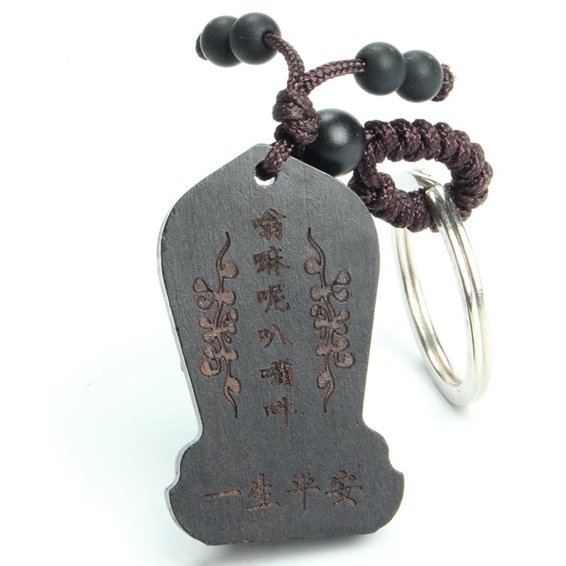 Voiture Traditionnelle Chinoise En Bois D B Ne Bonne Fortune Bouddha Sac Porte Monnaie Porte Cl 1