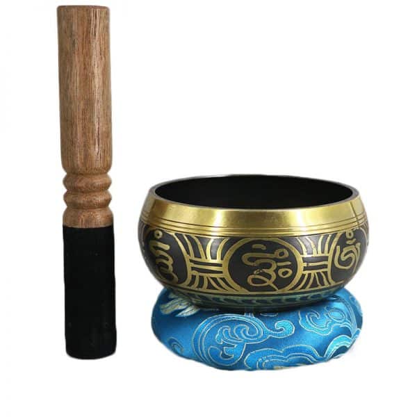 Bol Chantant Tibétain Gravé avec Mantra OM MANI PADME HUM Esprit Tibet 