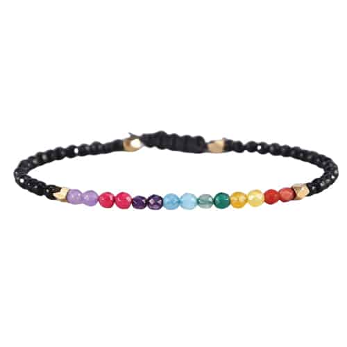 Bracelet 7 chakras et 12 constellations Esprit Tibet 