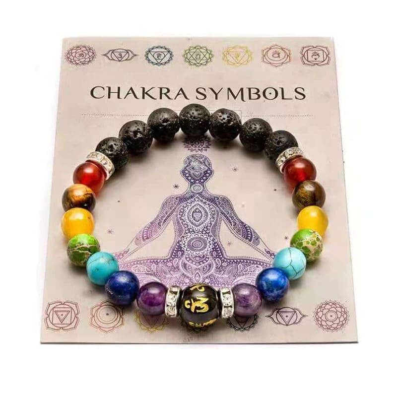 Bracelet 7 chakras guérison Esprit Tibet 