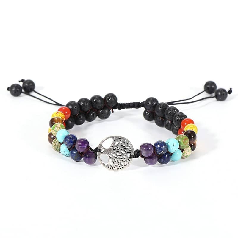 Bracelet 7 chakras guérison Esprit Tibet 
