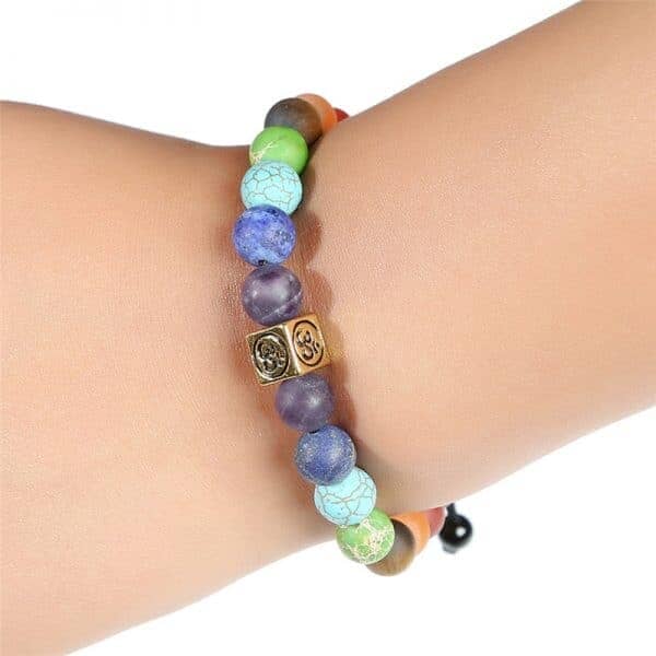 Bracelet 7 chakras - Om̐ Esprit Tibet 