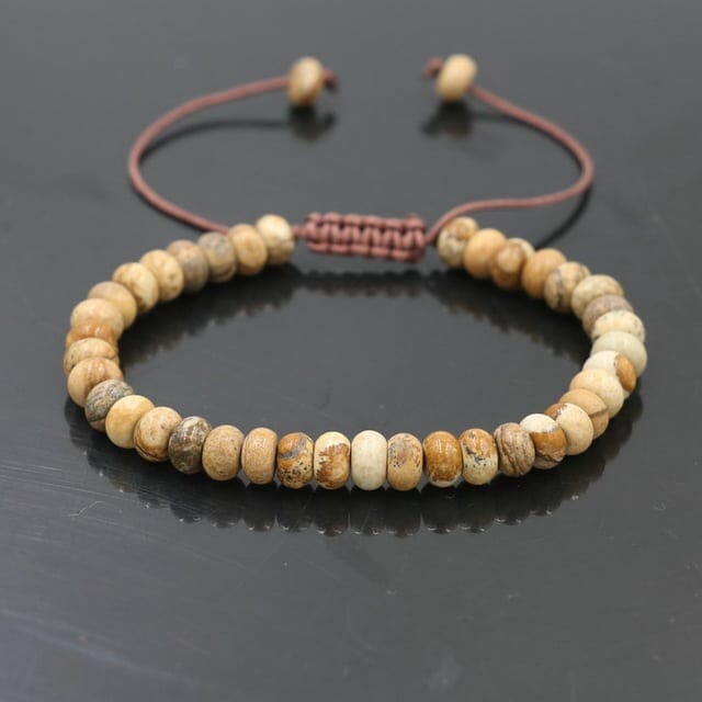 Bracelet 7 chakras - Taille Femme Esprit Tibet Marron 
