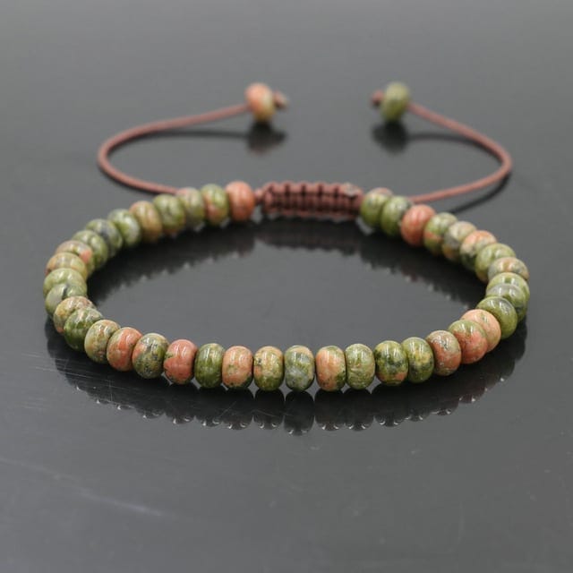 Bracelet 7 chakras - Taille Femme Esprit Tibet Vert 