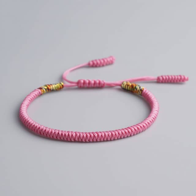 Bracelet de la chance Esprit Tibet Rose 