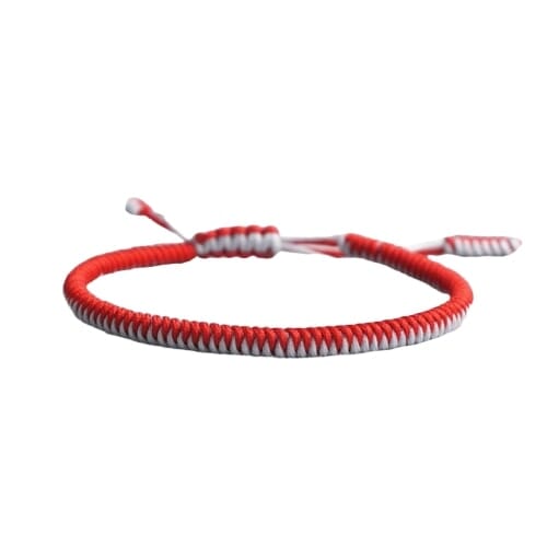 Bracelet de la chance - Tressé Bicolore Esprit Tibet 