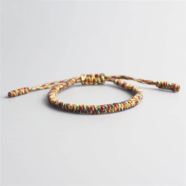 Bracelet de la chance - Tressé Esprit Tibet Multicolore 