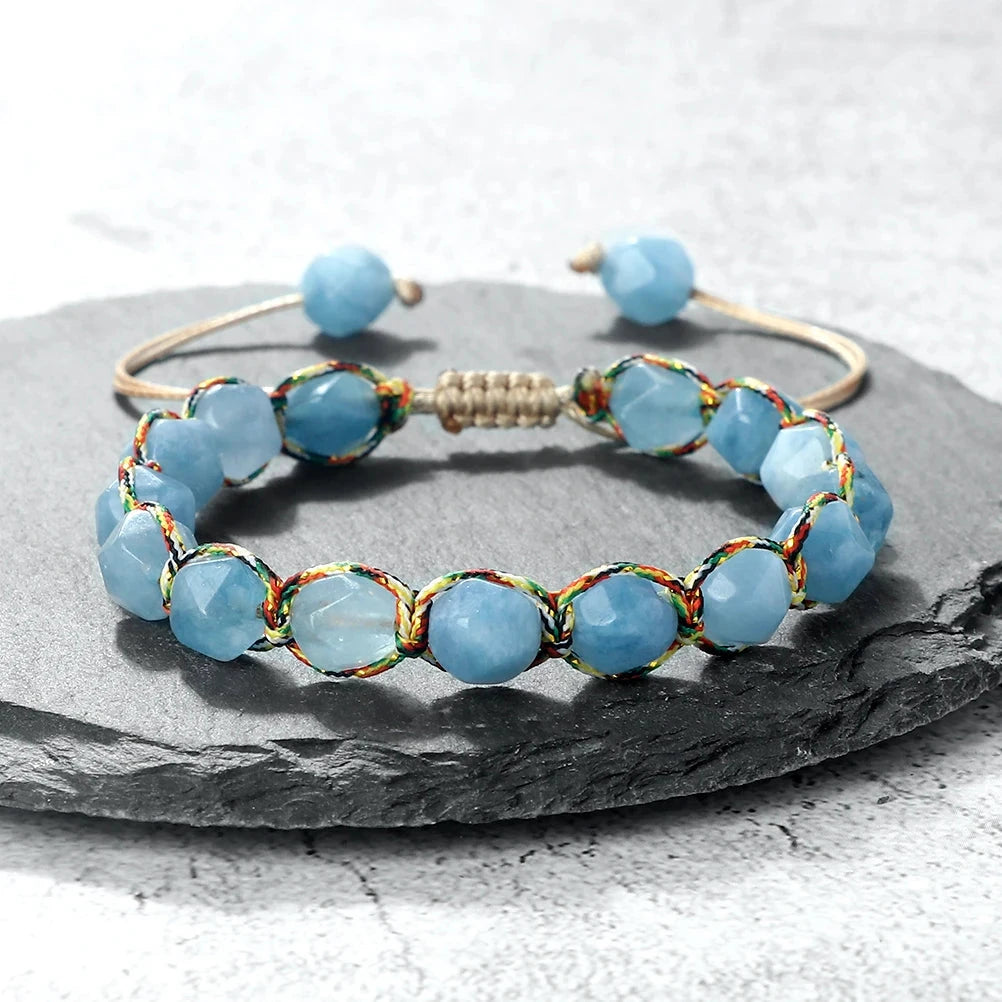 Bracelet Shamballa Tibétain – Énergie Bouddhiste 8 mm Esprit Tibet 