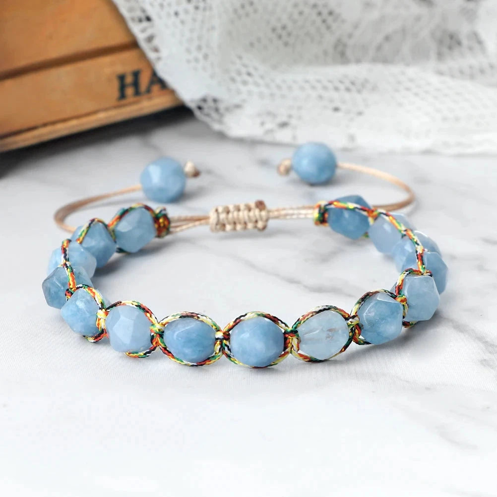 Bracelet Shamballa Tibétain – Énergie Bouddhiste 8 mm Esprit Tibet 