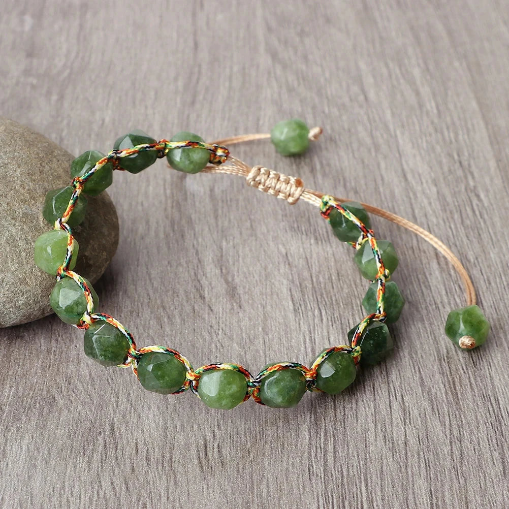Bracelet Shamballa Tibétain – Énergie Bouddhiste 8 mm Esprit Tibet 