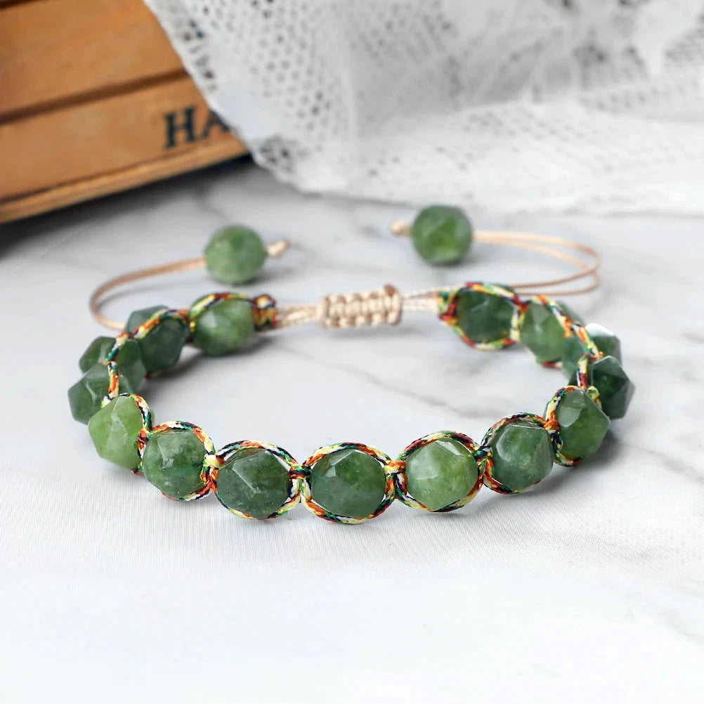Bracelet Shamballa Tibétain – Énergie Bouddhiste 8 mm Esprit Tibet 