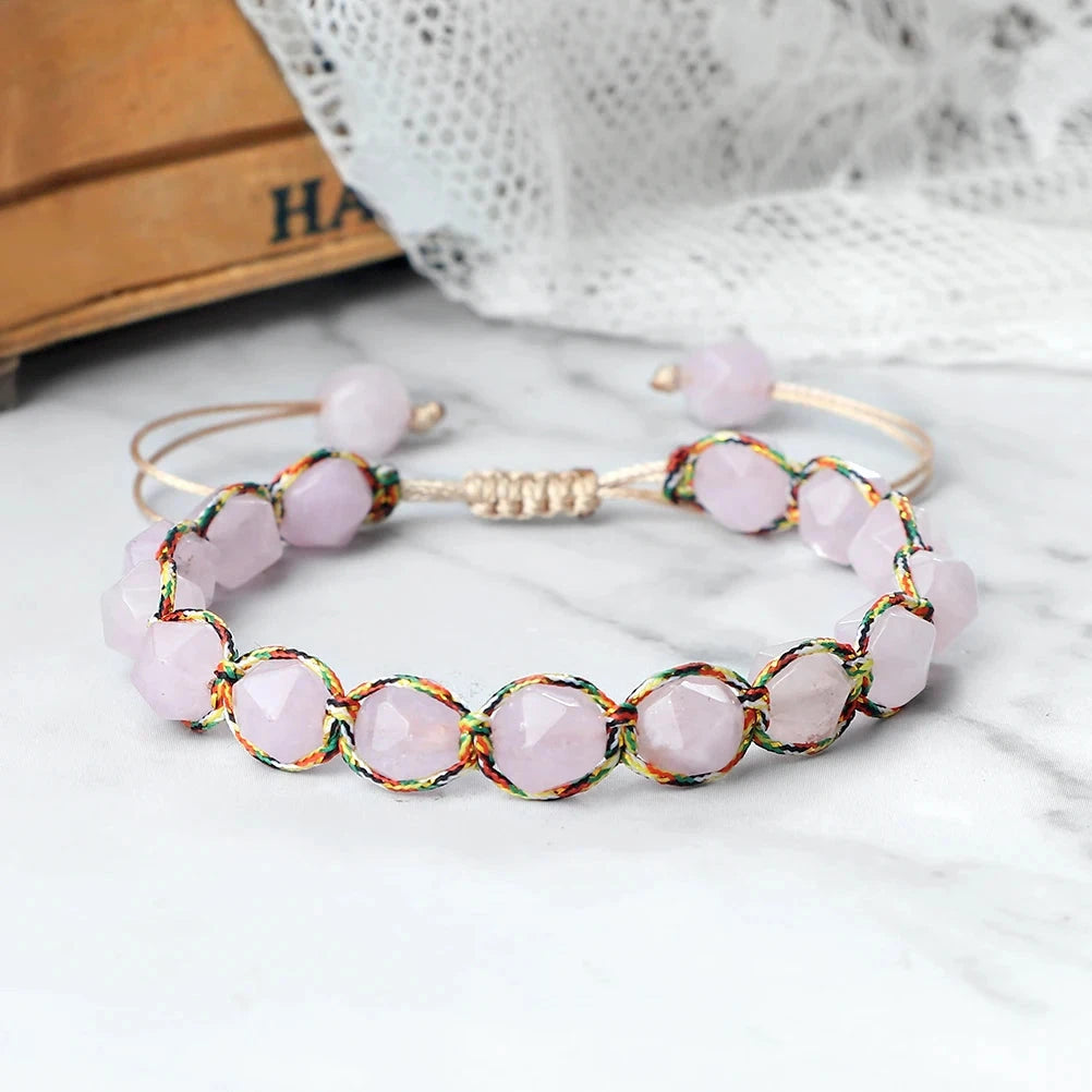 Bracelet Shamballa Tibétain – Énergie Bouddhiste 8 mm Esprit Tibet 