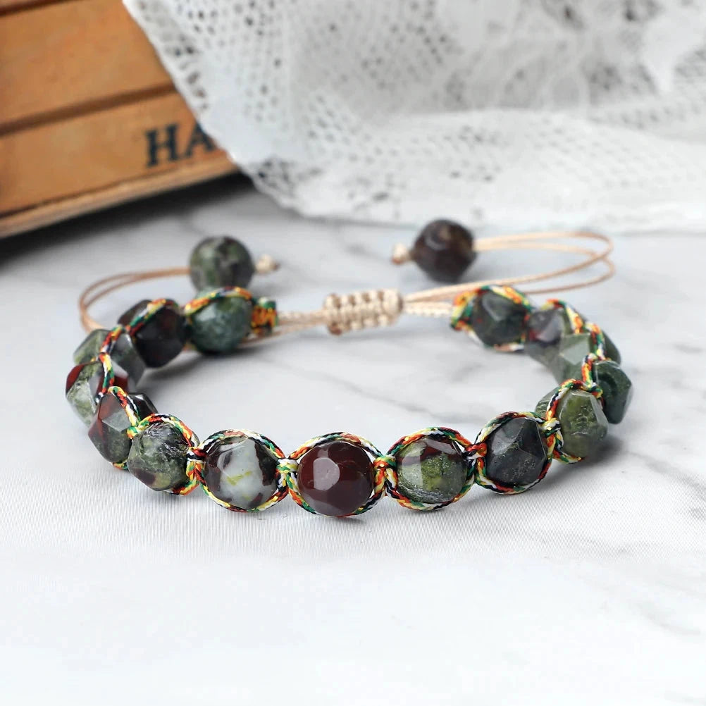 Bracelet Shamballa Tibétain – Énergie Bouddhiste 8 mm Esprit Tibet 