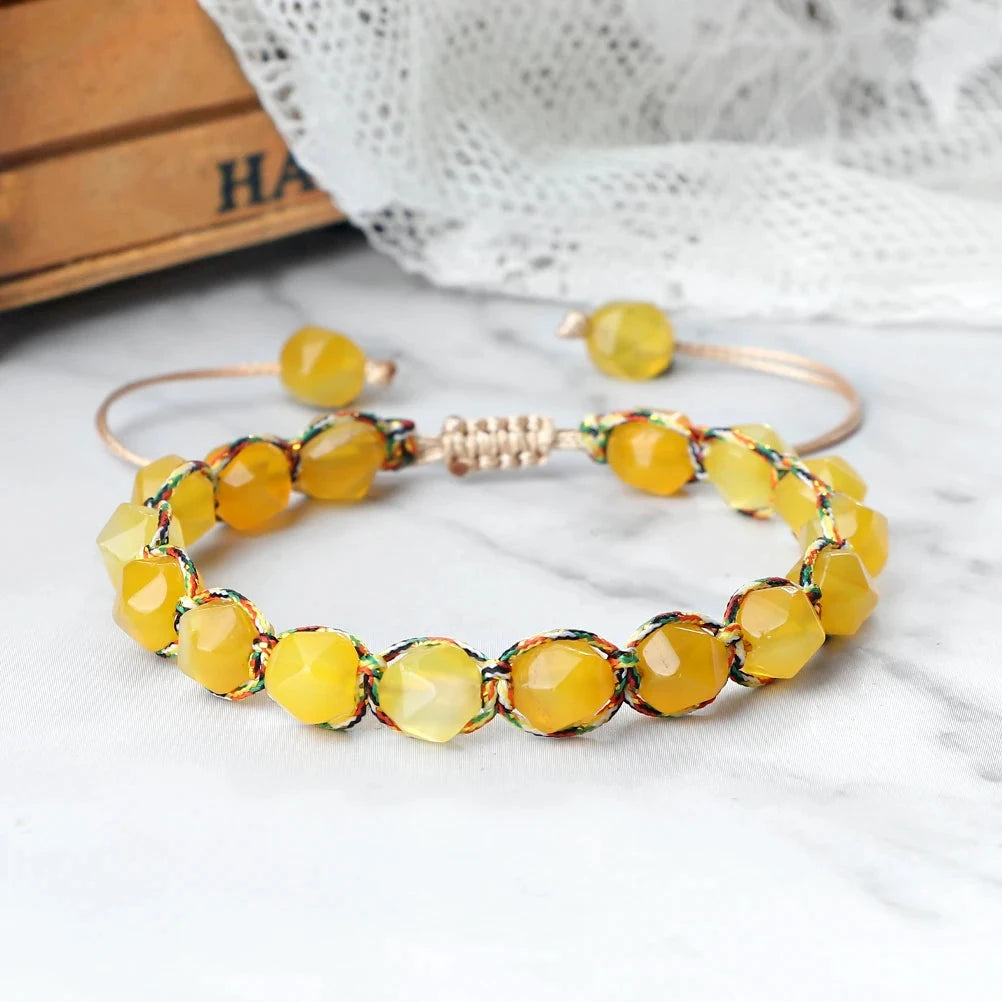 Bracelet Shamballa Tibétain – Énergie Bouddhiste 8 mm Esprit Tibet 