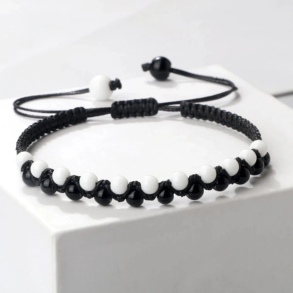 Bracelet Shamballa Tibétain – Pierre Naturelle Tressée Esprit Tibet 