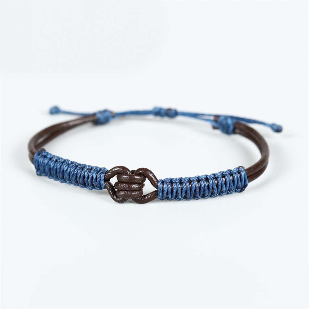 Bracelet tibétain anti-stress bleu Esprit Tibet 