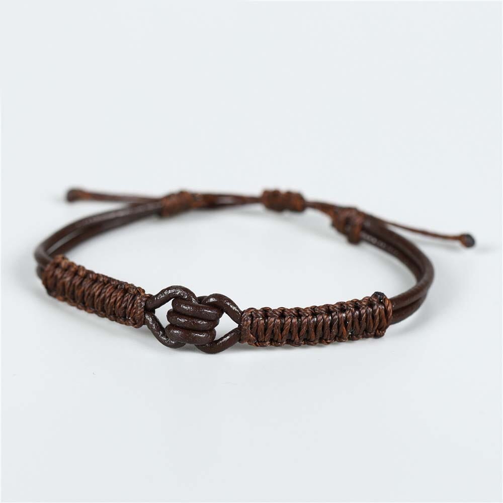 Bracelet tibétain anti-stress marron Esprit Tibet 