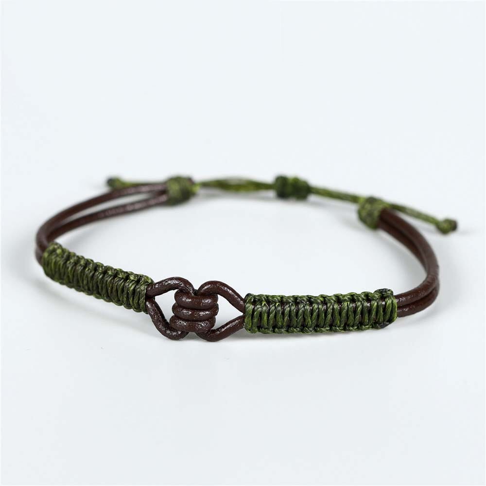 Bracelet tibétain anti-stress vert Esprit Tibet 