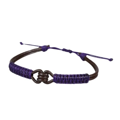 Bracelet tibétain anti-stress violet Esprit Tibet 