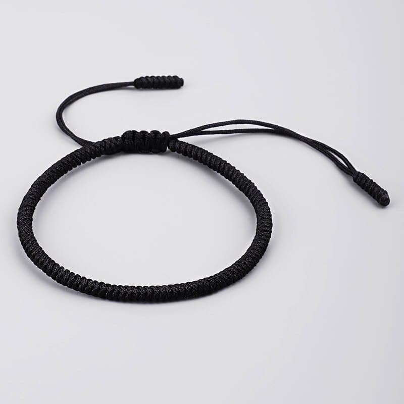 bracelet tibetain corde bleu