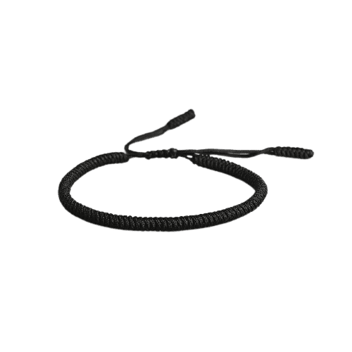 Bracelet tibétain de la chance — corde tressée ronde Esprit Tibet 