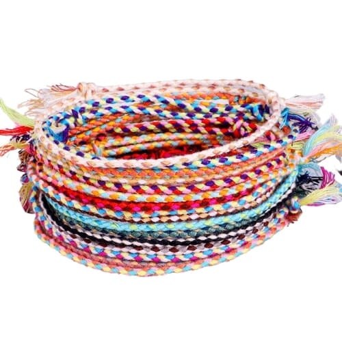 Bracelet Tibétain Multicolore – Symbole Porte-Bonheur Esprit Tibet 