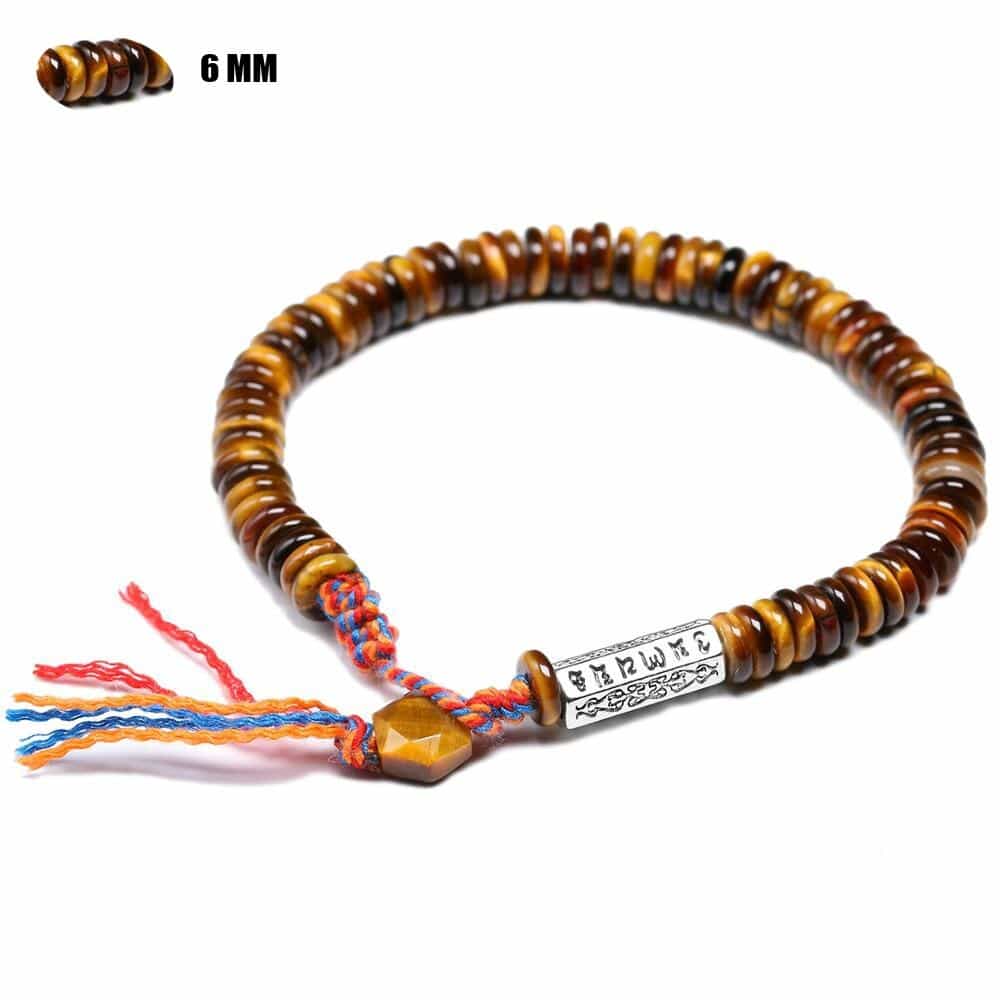 Bracelet Tibétain œil de tigre Esprit Tibet 