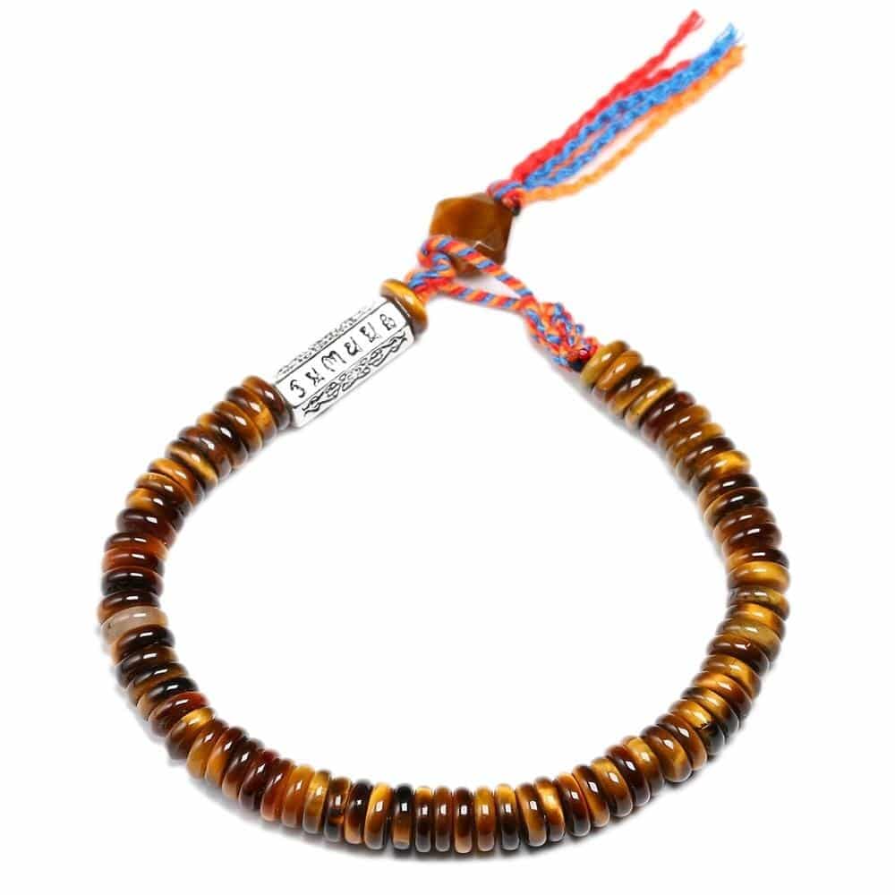 Bracelet Tibétain œil de tigre Esprit Tibet 