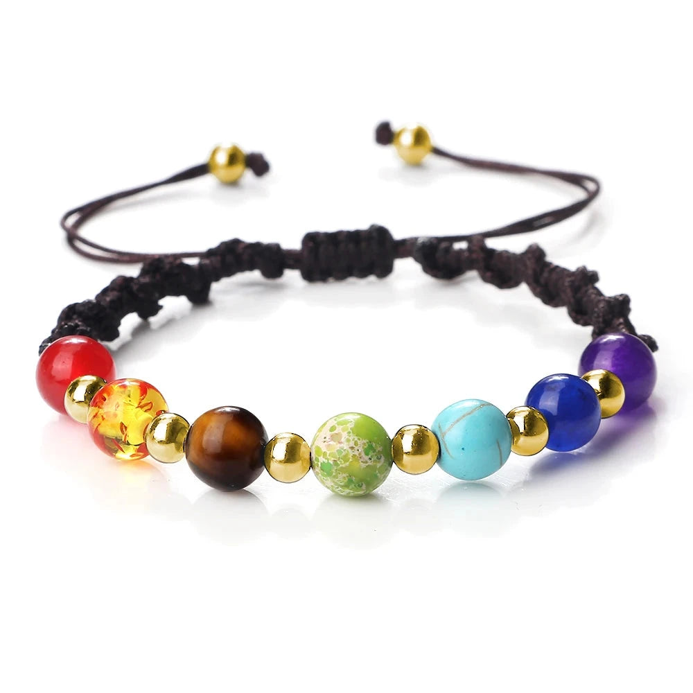 Bracelet tibétain Shamballa – Les 7 Chakras – Harmonie Esprit Tibet 