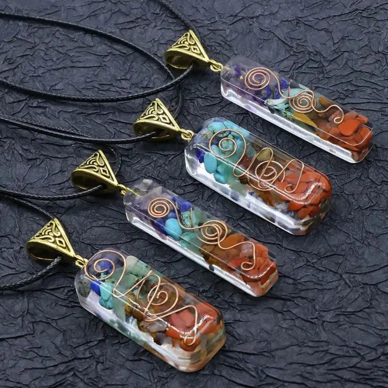 Collier 7 Chakras – Énergie et Harmonie Esprit Tibet 
