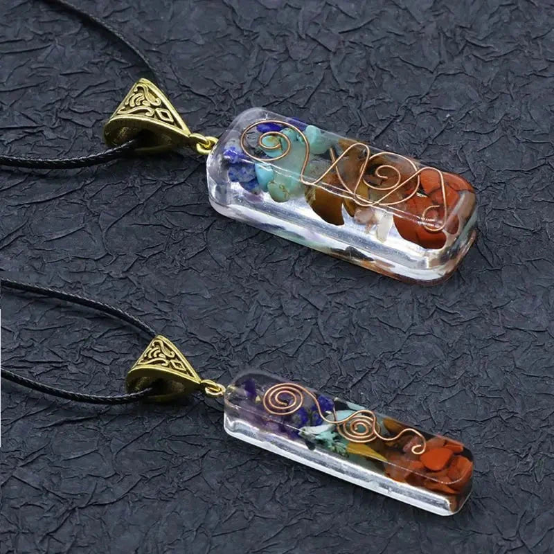 Collier 7 Chakras – Énergie et Harmonie Esprit Tibet 