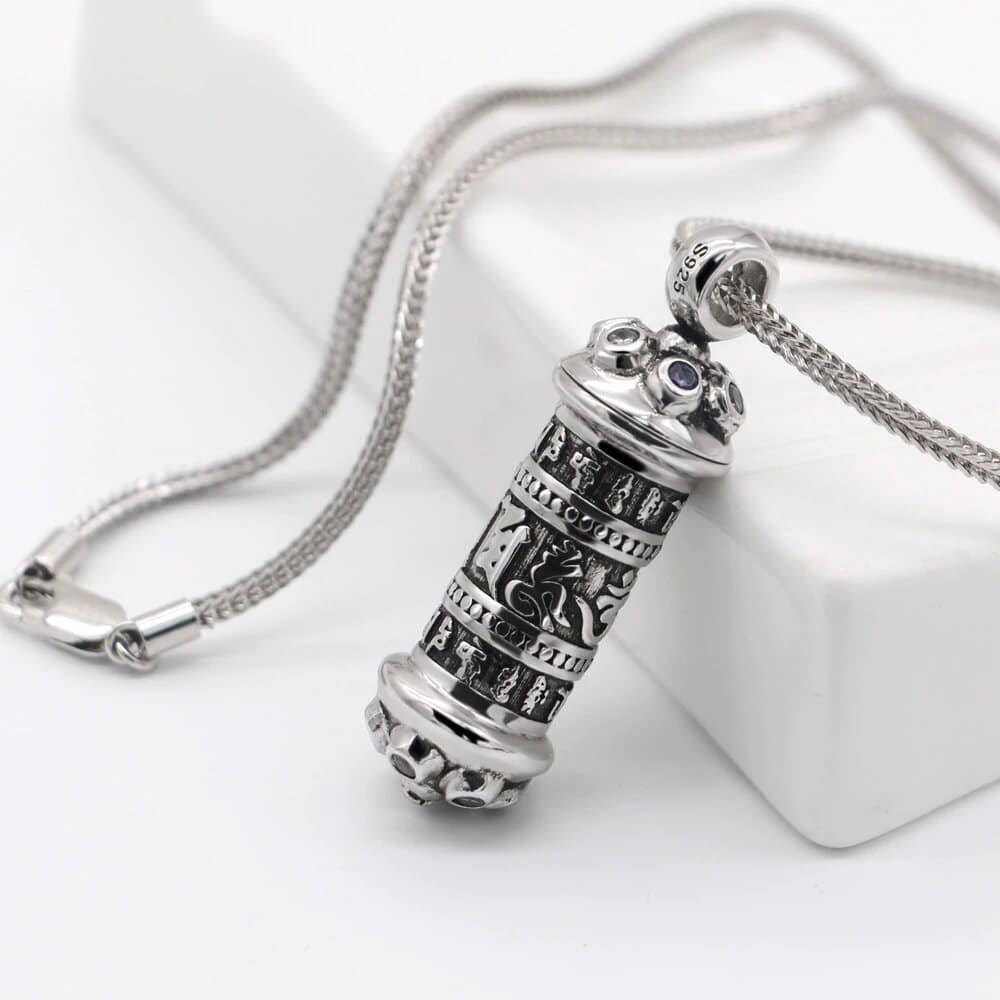 collier du tibet en argent