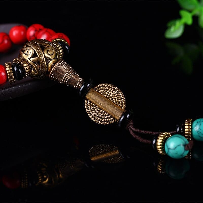 collier porte bonheur tibet
