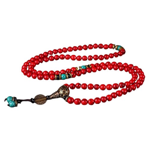 collier porte bonheur tibetain