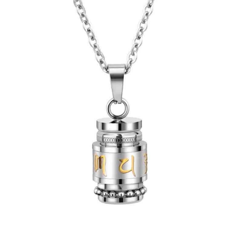 collier priere tibetain