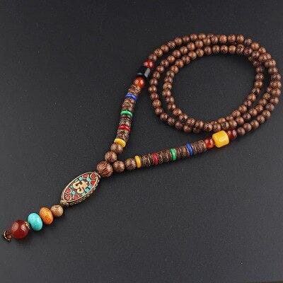 Collier tibétain ancien Esprit Tibet 