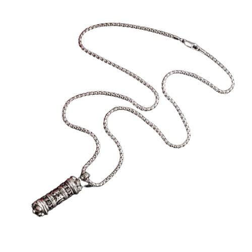 collier tibetain argent