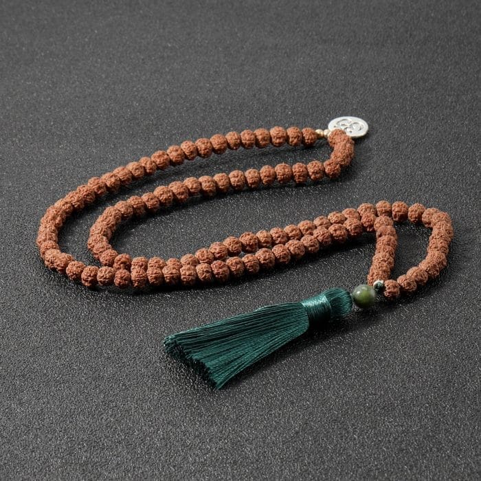 Collier tibétain en Rudraksha Esprit Tibet 