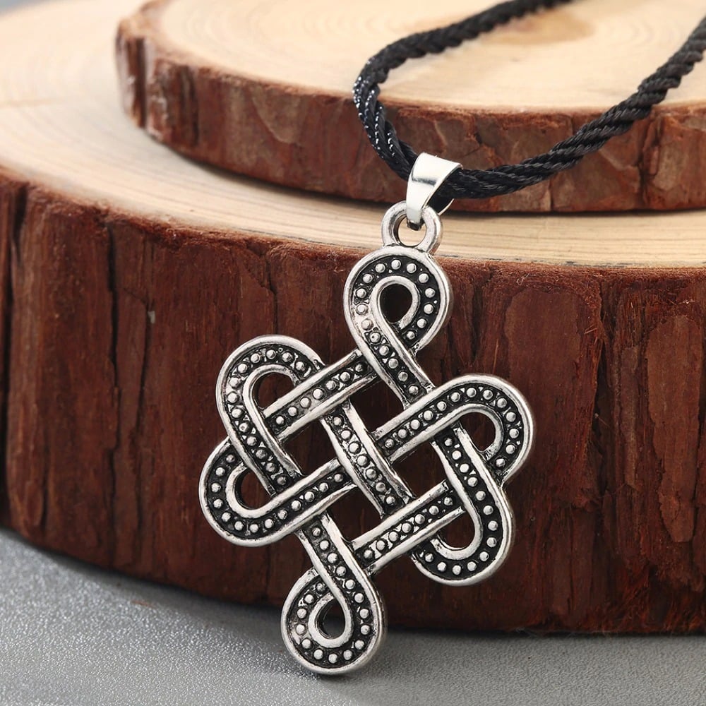 collier tibetain noeud infini