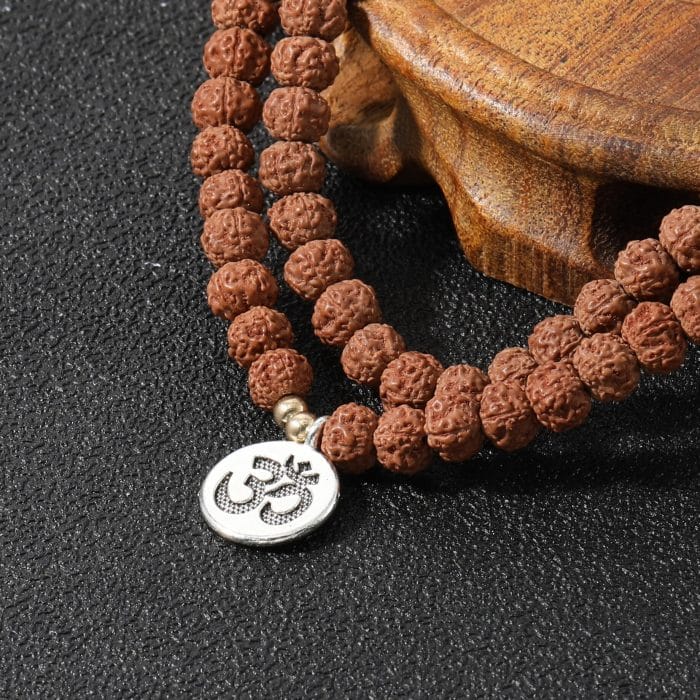 collier tibetain perle rudraksha