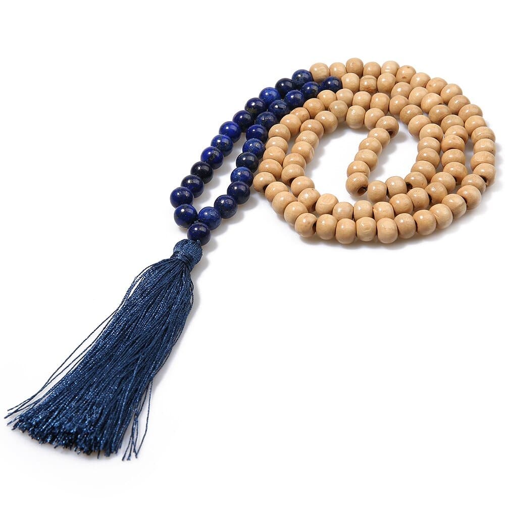collier tibetain perle