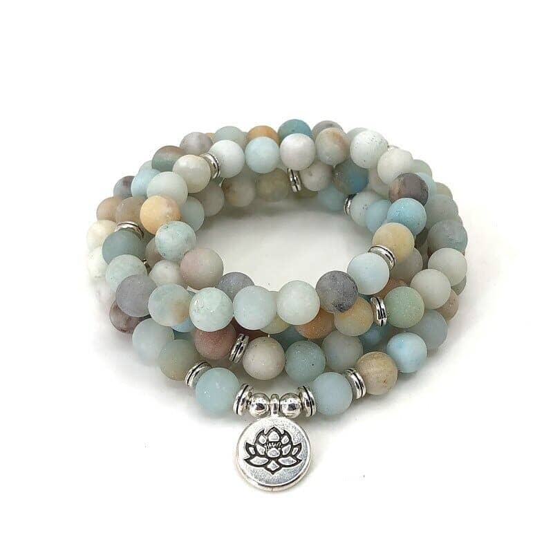 Mala tibétain amazonite Esprit Tibet 