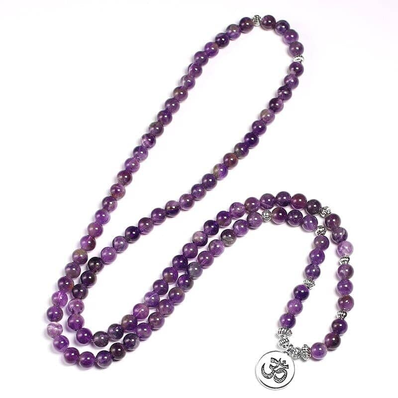 Mala tibétain améthyste Esprit Tibet 
