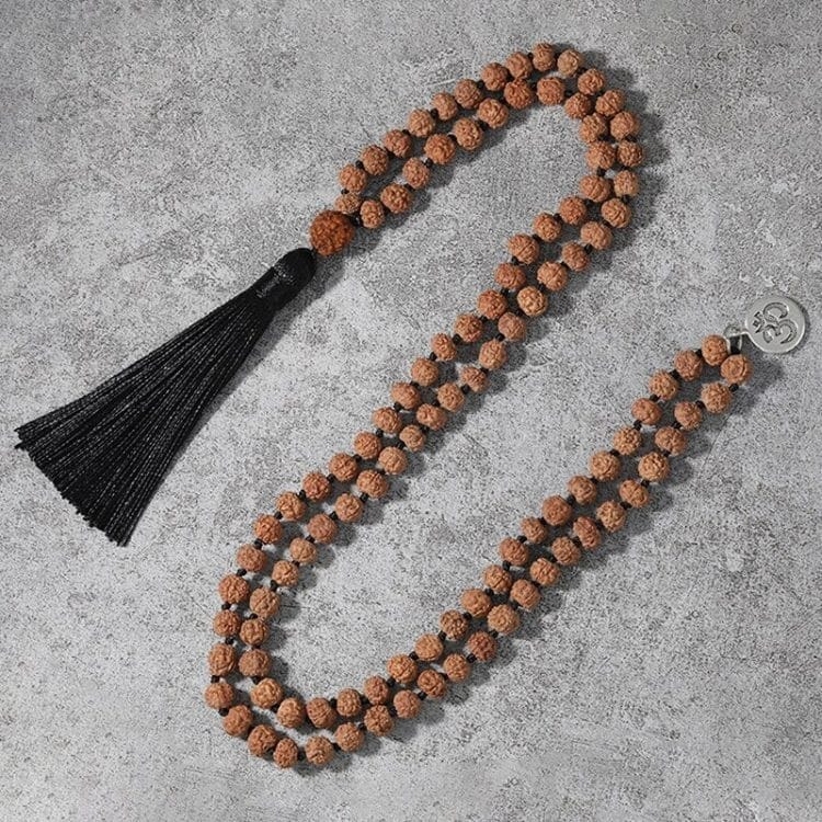 Mala tibétain graines de rudraksha Esprit Tibet 